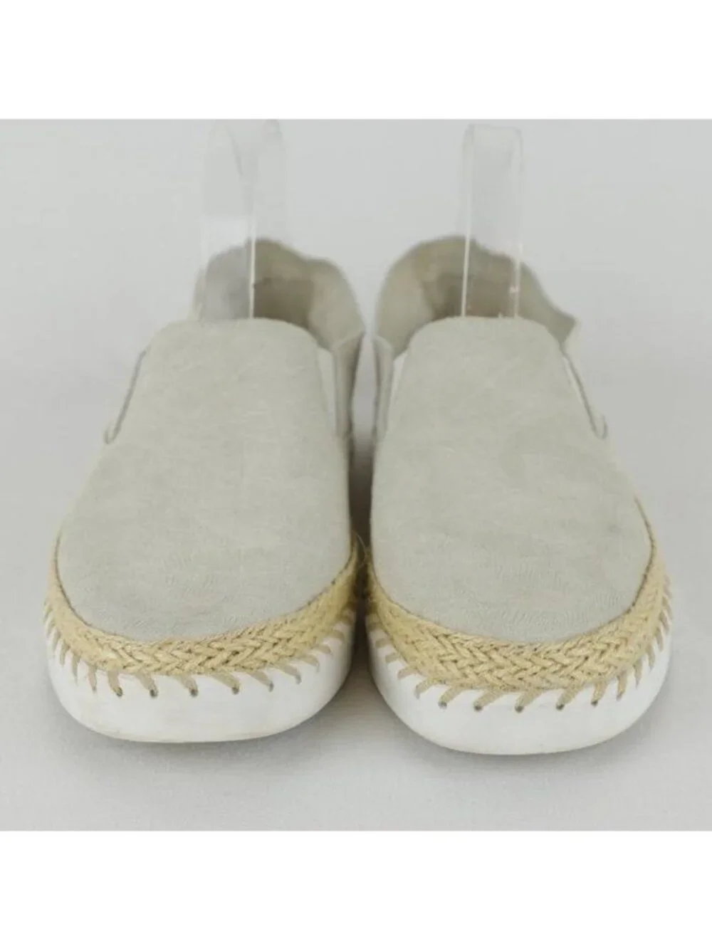 Crevo Skyla Palm Women's Size 10 Gray Suede Palm Leaf Slip On Flat Loafers